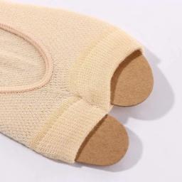 Fino boca de peixe respirável meias de algodão, Split Toe Sock, Novo Dois Dedo Mesh, EUR 35-40 - Image 6
