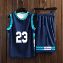 Basquete Jersey Set, Fã Clube Uniforme de Treino, Material da malha, Secagem Rápida, Colete Macio Respirável, Conjunto Curto, Novo - Image 2