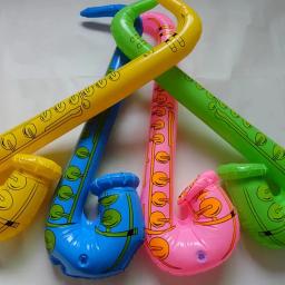 Saxofone inflável para Decorações Do Partido, Instrumento De Cor Aleatória, Hip Hop, Disco, Música, Adereços, Presente De Brinquedo, 70cm, 27,56 ", 1Pc - Image 6