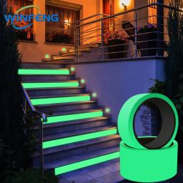 1/2/5Pcs Luminosa Fita Fluorescente Noite Auto-adesivo Brilho No Escuro Adesivo Segurança Decoração Casa Escadas Fitas de Aviso - Image 6