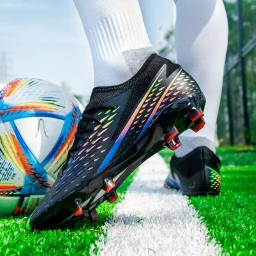 Sapatilhas de futebol baixo masculinas, botas de futebol profissional, chuteiras antiderrapantes, tênis de grama adulto e infantil, TF durável, FG, novas - Image 6