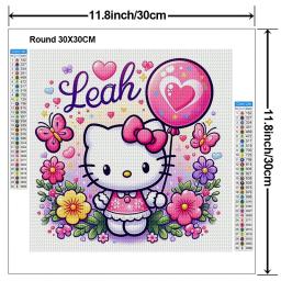 Sanrio-Hello Kitty Kit Pintura Diamante, DIY, Handmade, Água, Bordados Cruz, Mosaico, Decoração para casa - Image 2