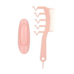 Ferramenta Detangler portátil com Root Clip, Hair Slit Comb, Lightweight, Home and Salon Use - Image 1
