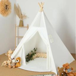 Teepee dobrável com estojo para crianças, Play Tent para criança, brincadeiras indoor e ao ar livre, presente para meninas e meninos - Image 1