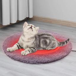 Cobertor aquecido para cães Almofada de aquecimento para animais, controle automático de temperatura, camada impermeável, fundo antiderrapante - Image 4
