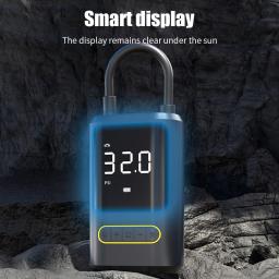 USB recarregável bicicleta pneu Inflator, Bomba inflável elétrica com válvula Schrader, Válvula Presta para moto moto, 150PSI - Image 4