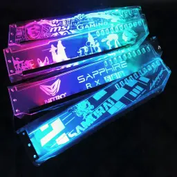 Suporte GPU RGB personalizável, suporte VGA horizontal, suporte de vídeo personalizável, AURA, 12V, 4Pin, refrigerador de água MOD personalizado, 5V3Pin - Image 2