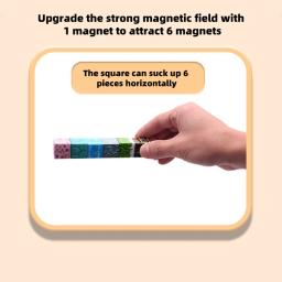 Blocos de construção magnéticos montessori haste brinquedos sensoriais educativos para meu mundo crianças meninos meninas idades 3 + diy cubo magnético presente - Image 5