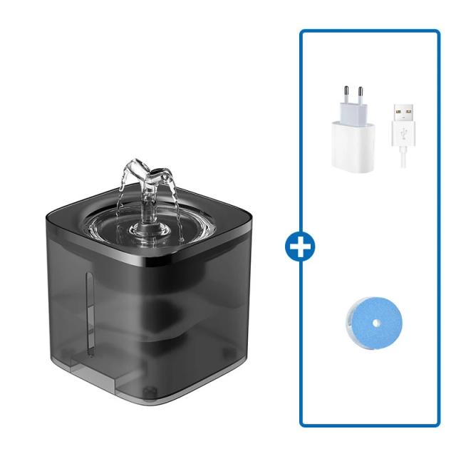 Fonte de Água Automática com Filtro e Sensor de Movimento para Gatos e Cães - 2L, Alimentador Inteligente e Dispensador Prático