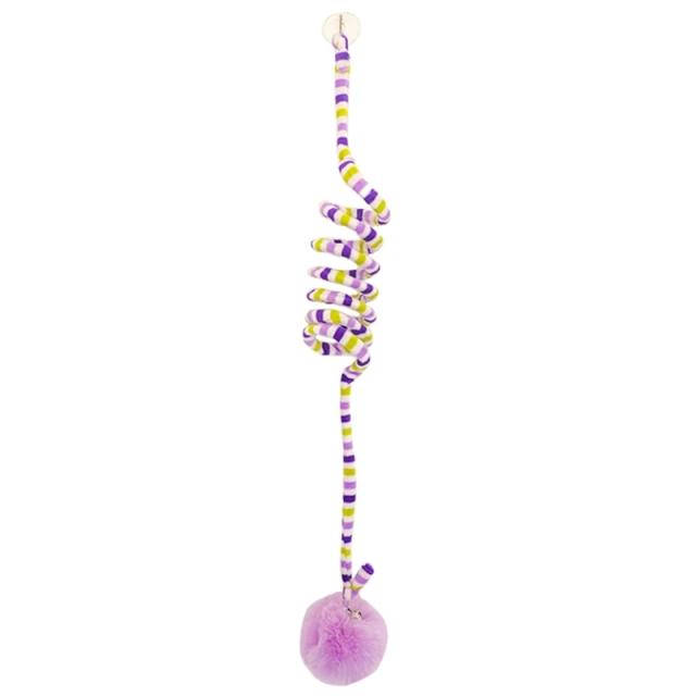 Brinquedo de Suspensão para Gatos com Pompons - Diversão na Primavera para seu Pet