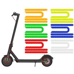 Adesivos reflexivos para Mijia Pro, refletor de segurança, peças de ciclismo, E-Scooter, decoração do carro, PVC, 4pcs - Image 6