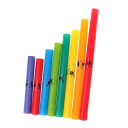 Tubo musical de percussão colorido, Instrumento plástico iluminação, Cordas C Major, Escala diatônica Set, 8 tons, 1 pacote - Image 3