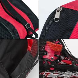 Saco de transporte de skate respirável para crianças, Estojo para patins inline, 3 camadas, armazenamento, patins de gelo - Image 5