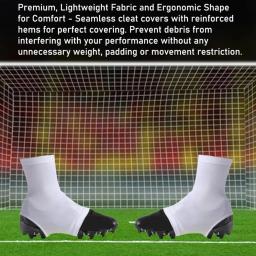 Super Macio Alta Elástica Deslizamento Chuteiras De Futebol Resistentes, Chuteiras De Futebol, Cor Sólida Acessórios Esportivos, 1 Par - Image 3