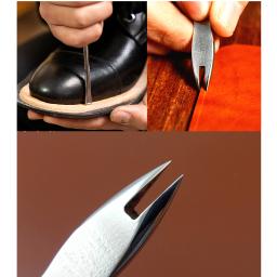 Artesanato de couro shoemaker borda vinco imprensa linha asa divisor regras compasso ferramenta 3mm pinhole localizador-cortador de faca punch cinzel - Image 2