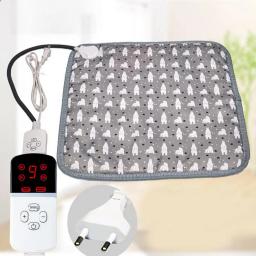 Almofada de aquecimento para animais estimação útil 4 timmings macio gato do cão de estimação doméstico cobertor aquecido para o inverno cobertor elétrico do cão de estimação esteira elétrica - Image 1