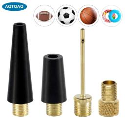 1 conjunto de adaptador de válvula presta schrader para bicicleta, adaptadores de bomba de bicicleta de latão, agulha de bomba de bola, inflador de bico de brinquedos infláveis de balão - Image 1