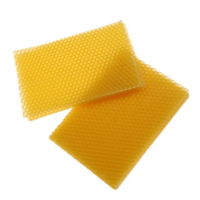 Kits de DIY com Cera de Abelha para Fabricação de Velas e Mel - 10 Peças de Favo de Mel para Apicultura