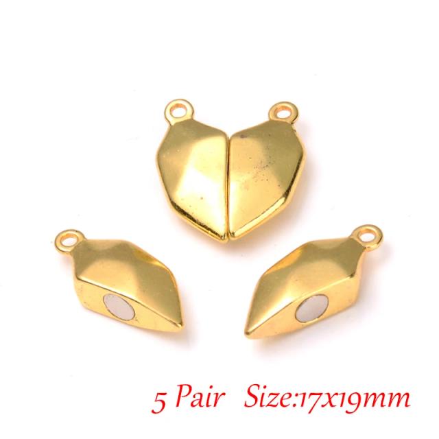 Fechos Magnéticos de Lagosta para Joias - Conectores de Duas Cabeças para Pulseiras e Colares, 10x33mm, 4 Pares para Bricolagem
