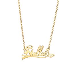 Atoztide-colares personalizados com nome para as mulheres, pingente de aço inoxidável, decoração, flor, moda, jóias, presente, novo - Image 6