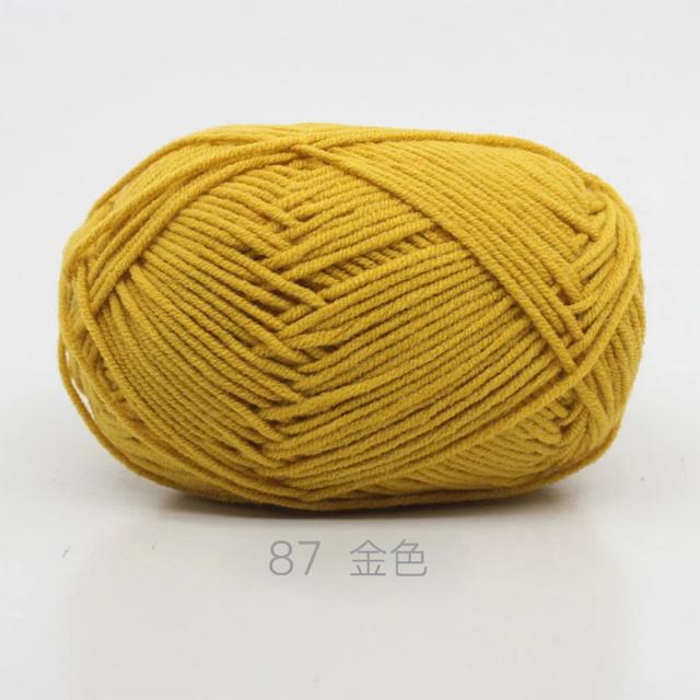 Fios de Algodão Macio para Crochê e Tricô - Ideal para Suéteres, Chapéus e Artesanato DIY - 50g por Conjunto em Atacado