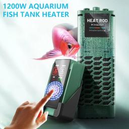 Aquecedor De Tanque De Peixes De Aquário, Display De Temperatura LED, Haste De Aquecimento De Água Ajustável, Temperatura Constante Automática, 1200W - Image 1