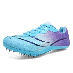 Calçados esportivos profissionais para adultos e crianças, Atletismo Spikes Running Shoes, Field Nails Sneakers, Crianças Racing Match Sport, Leve - Image 3