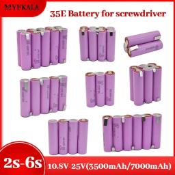 2025new 20a 18650 35e 3500mah 7000mah 3s4s 5S 6S 8S 7.4v 12.6v 14.8v 18v 25.2v 29.6v para baterias de chave de fenda bateria de solda - Image 1