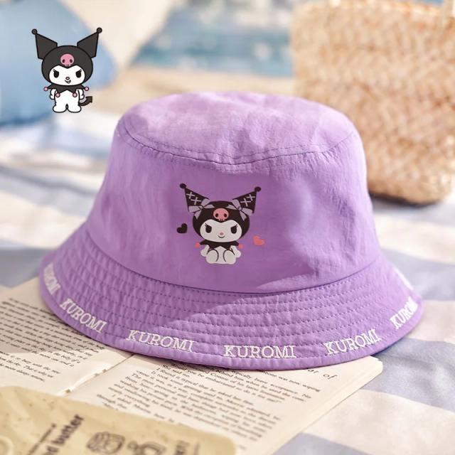 Chapéu de Sol Sanrio para Crianças - Protetor UV com Melodia, Jade, Cinderela e Kitty para Verão