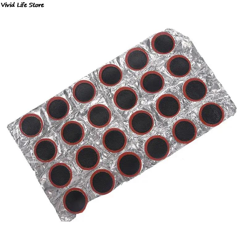 Bicicleta kit de reparo do pneu, remendo de borracha, para pneu, tubo, para ciclismo, moto do motor, não precisa de cola, 24pcs - Image 1