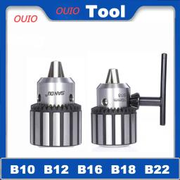 Mandril de perfuração rosca OUIO-Taper, B10, B12, B16, B18, B22, B10, B12, B16, B18, B22, aperto rotativo, 5, 13mm, 16mm, 20mm - Image 1