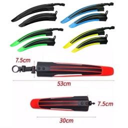 2 pçs universal ajustável mountain bike paralama asas conjunto dianteiro roda traseira da bicicleta lama de água guarda pára-choques acessórios ciclismo - Image 6