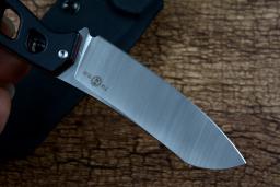 DOIS SOL-Faca de caça fixa com Kydex Case, Satin Blade, oco preto Micarta Handle, ferramenta ao ar livre, D2, TS466 - Image 3