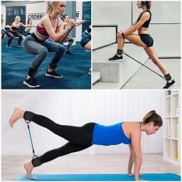 Banda de resistência definida para exercício, elásticos para fitness, cintas de tornozelo para yoga, ginásio, homem e mulher - Image 3