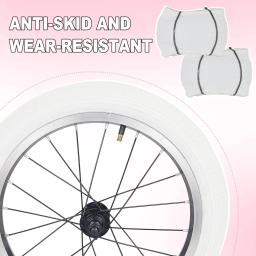 Zukka 2 pacote branco preto 20 Polegada pneus de bicicleta 20x2.125 pneu mtb acessórios e peças para bicicleta de estrada acessórios - Image 3