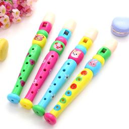 Flauta curta para crianças, instrumento de sopro, brinquedos musicais, gravador, instrumento de madeira, 6 furos, som - Image 3