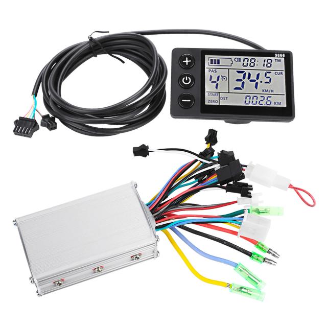 Controlador e Painel LCD Impermeável para Scooter Elétrica 24V-48V