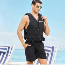 Jaqueta salva-vidas de neoprene ao ar livre universal, colete flutuante, esportes aquáticos, caiaque, canoagem, natação, deriva, segurança - Image 2