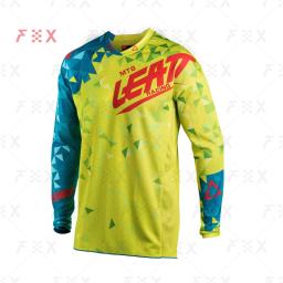 Motocicleta mountain bike equipe downhill camisa mtb offroad dh mx bicicleta locomotiva camisa cross country corrida mtb leatt corrida - Image 2