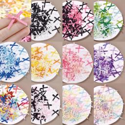 Mini fitas de cetim com arcos de flores, gravatas para artesanato DIY, scrapbooking, acessórios de enfeite, decoração handwork, 3mm, 100pcs - Image 2