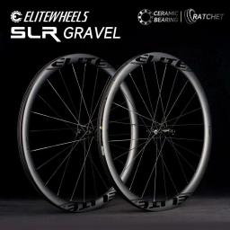 ELITEWHEELS SLR GRAVEL Conjunto de rodas de carbono Sistema de catraca 36T Freio a disco Ciclocross 700C Rodas Bloqueio central SHIMAN0 XDR Hub 35x32mm - Image 1
