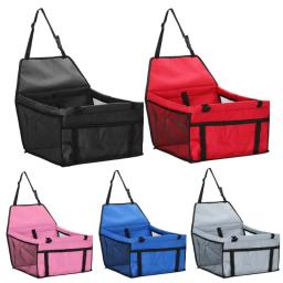Cão portador de assento do carro capa para animais de estimação transporte do cão transportadora carro dobrável rede pet portadores saco para cães pequenos autogamic para cães - Image 5