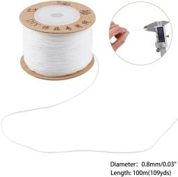 1 rolo 0.8mm 100m fio de náilon fio de nó chinês fio de cordão de miçangas para diy artesanato jóias fazendo - Image 2
