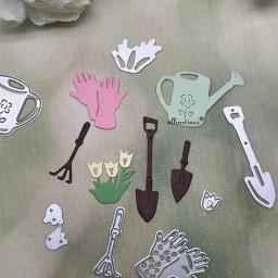 Conjunto de ferramentas agrícolas, faça você mesmo, artesanato, corte de metal, scrapbook, cartão de papel em relevo, álbum, modelo de artesanato, estêncil - Image 2