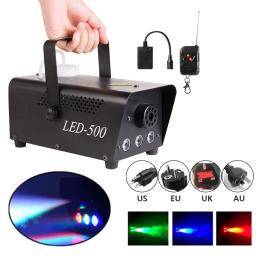 Máquina De Fumaça Com Controle Remoto, Sete Cores, Modelos Sempre Brilhantes, Efeitos Especiais De Palco, Gerador De Fumaça, 3LED, 500W - Image 1