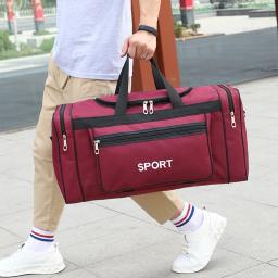 Saco de esportes Oxford impermeável com zíper, grande capacidade, bolsa de treinamento de fitness multifuncional, resistente ao desgaste, futebol ao ar livre - Image 3
