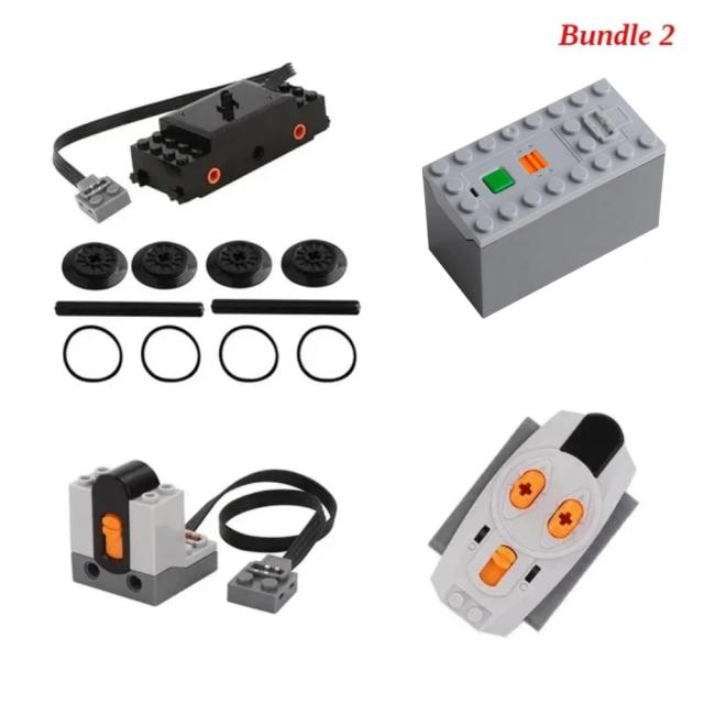 Conjunto Completo de Trilhos de Trem e Blocos de Construção com Controle Remoto para Lego Eds