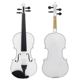 Violino Acessórios Adequado para Iniciantes, Estudante, Branco, Capa, Arco, Cordas, Afinador, Mudo, Violino, Pontes, 4, 4 - Image 4