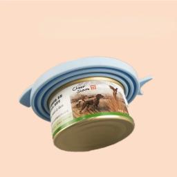 Peixe Pet Silicone Universal Tampa Enlatada Alimentação Colher Fresco Selado Capa para Snacks Comida Molhada Dog Cat Pet Alimentador Suprimentos - Image 3