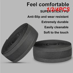 1/2/4 pçs fita do guiador da bicicleta de estrada design de malha ciclismo volante anti-deslizamento absorção de choque alça envoltório cintas - Image 1